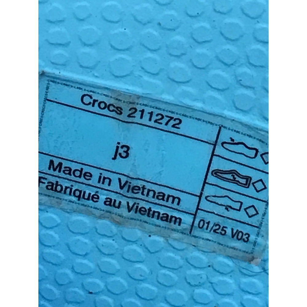 Crocs Youth Girls Handle It Size 3 J3 Rain Boots Blue Glitter 211272 - Picture 7 of 11